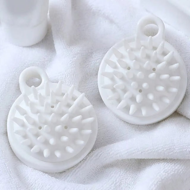 Silicone Scalp Massage Shampoo Brush – Deep Clean Hair & Body Scrubber