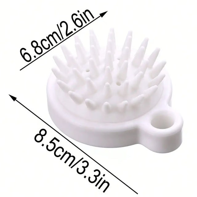 Silicone Scalp Massage Shampoo Brush – Deep Clean Hair & Body Scrubber