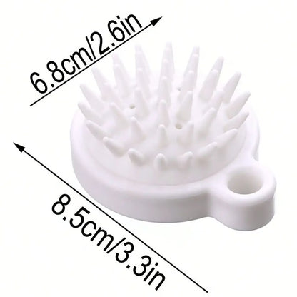 Silicone Scalp Massage Shampoo Brush – Deep Clean Hair & Body Scrubber