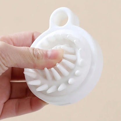 Silicone Scalp Massage Shampoo Brush – Deep Clean Hair & Body Scrubber