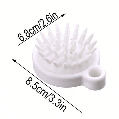 Silicone Scalp Massage Shampoo Brush – Deep Clean Hair & Body Scrubber