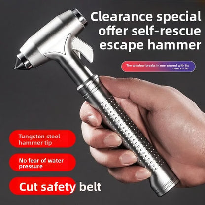 All-in-One Car Emergency Hammer – Window Breaker & Seat Belt Cutter