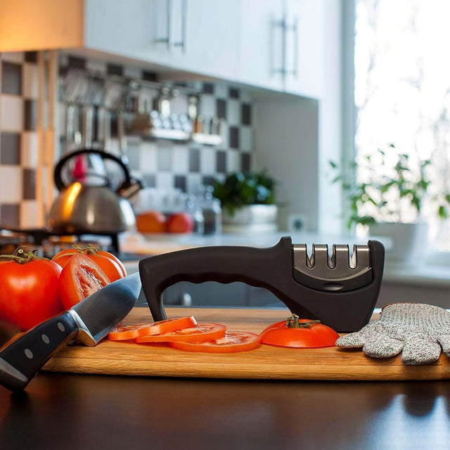3-Stage Professional Knife Sharpener – Kitchen Tool for Precise Sharpening