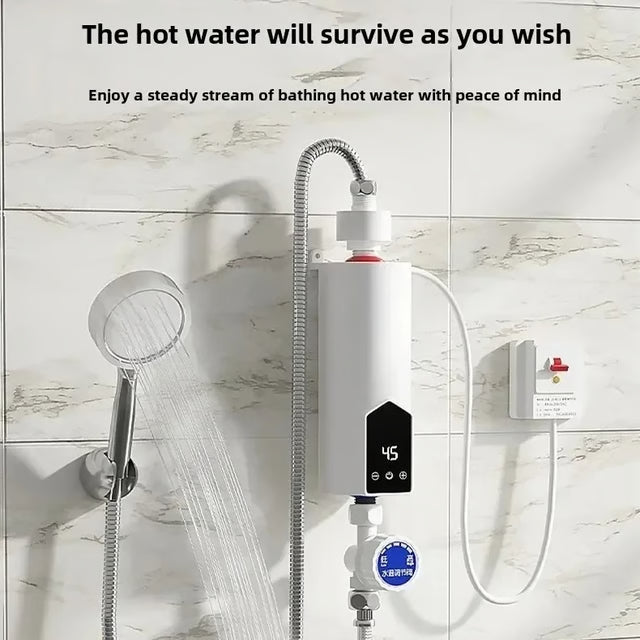 Adjustable Portable Electric Water Heater – Instant Hot Water for Home, Shower & Kitchen